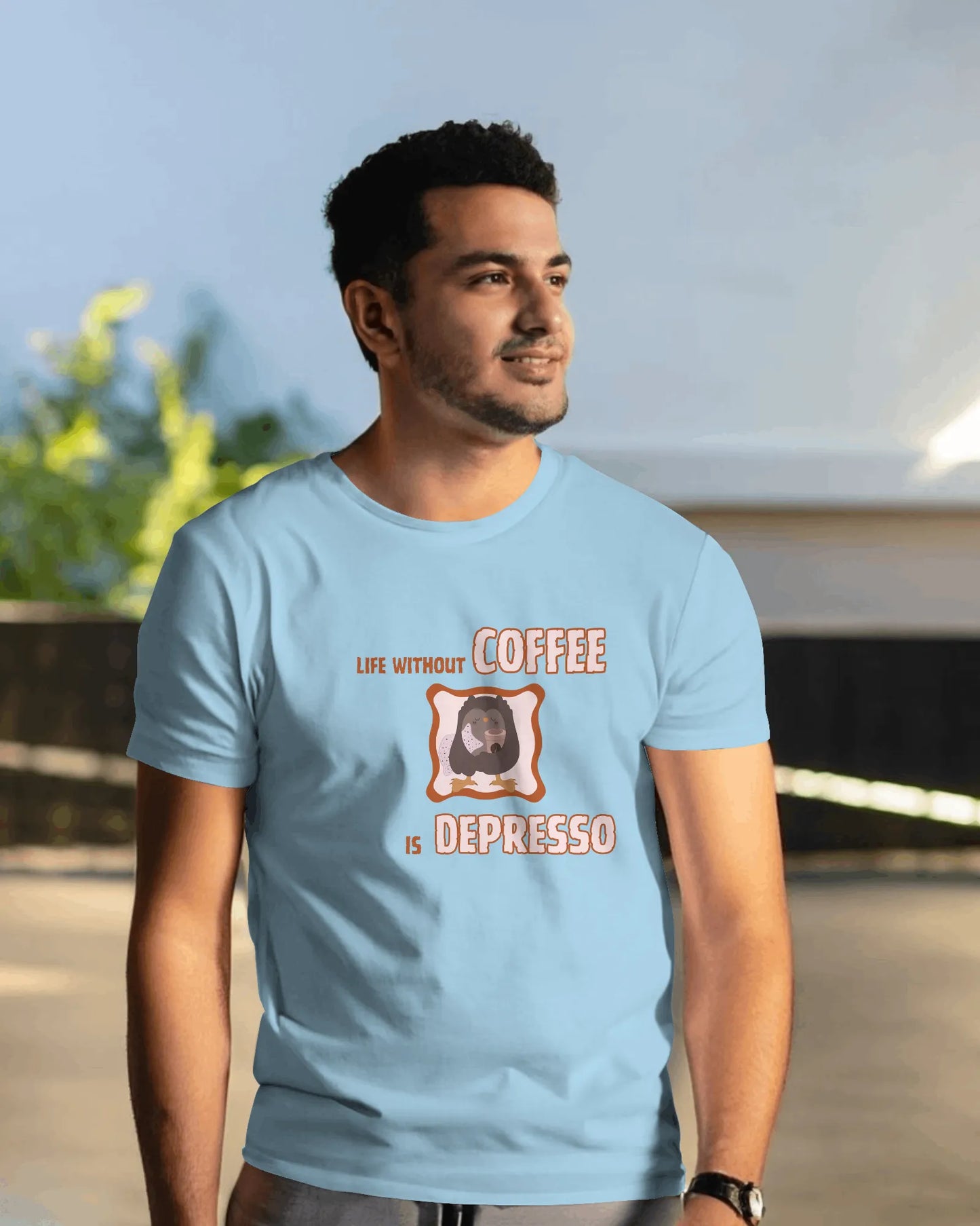 "Life Without Coffee Is Depresso" | Men’s Coffee Lovers T-shirt