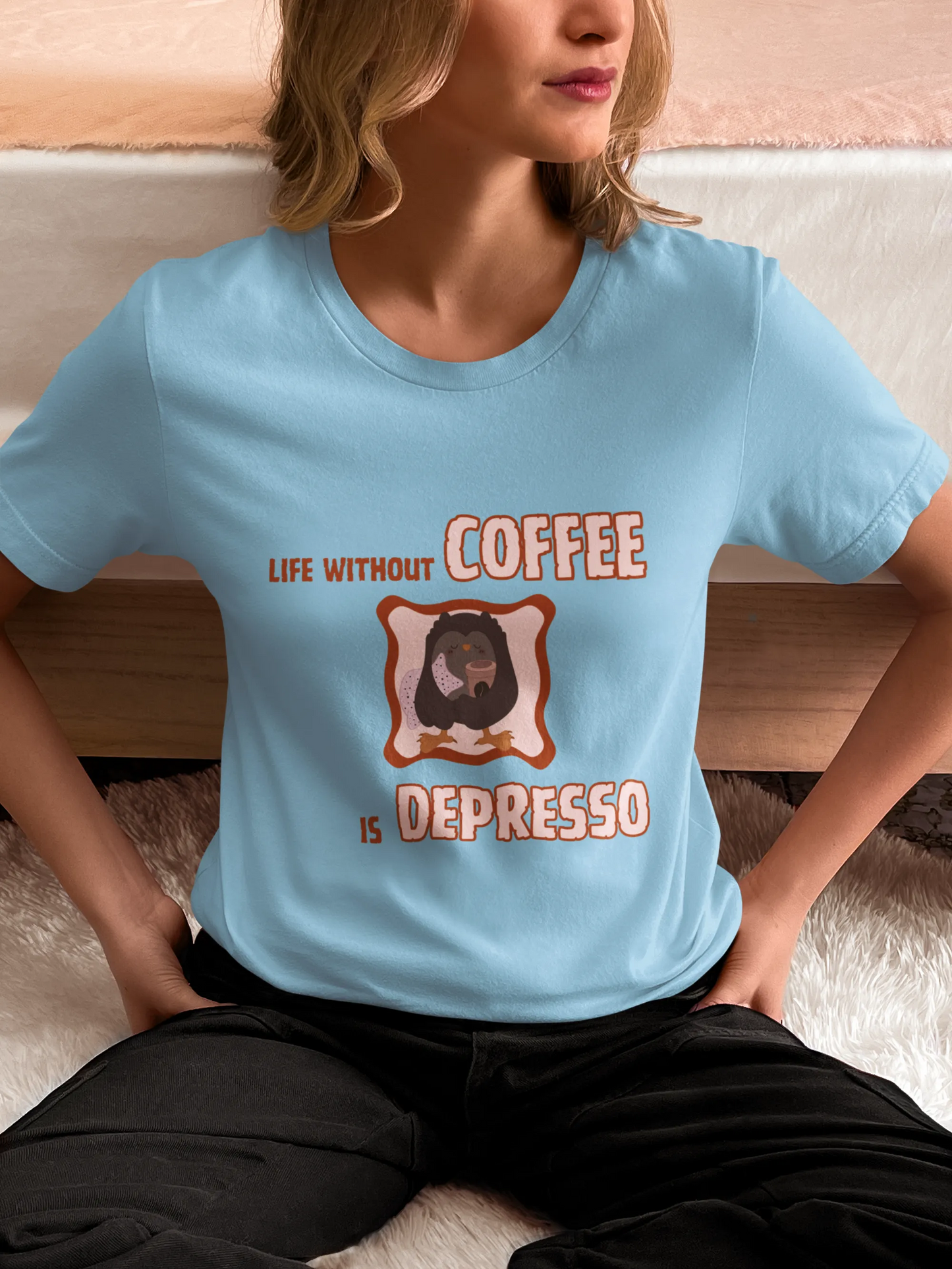 "Life Without Coffee Is Depresso" | Women’s Coffee Lovers T-shirt