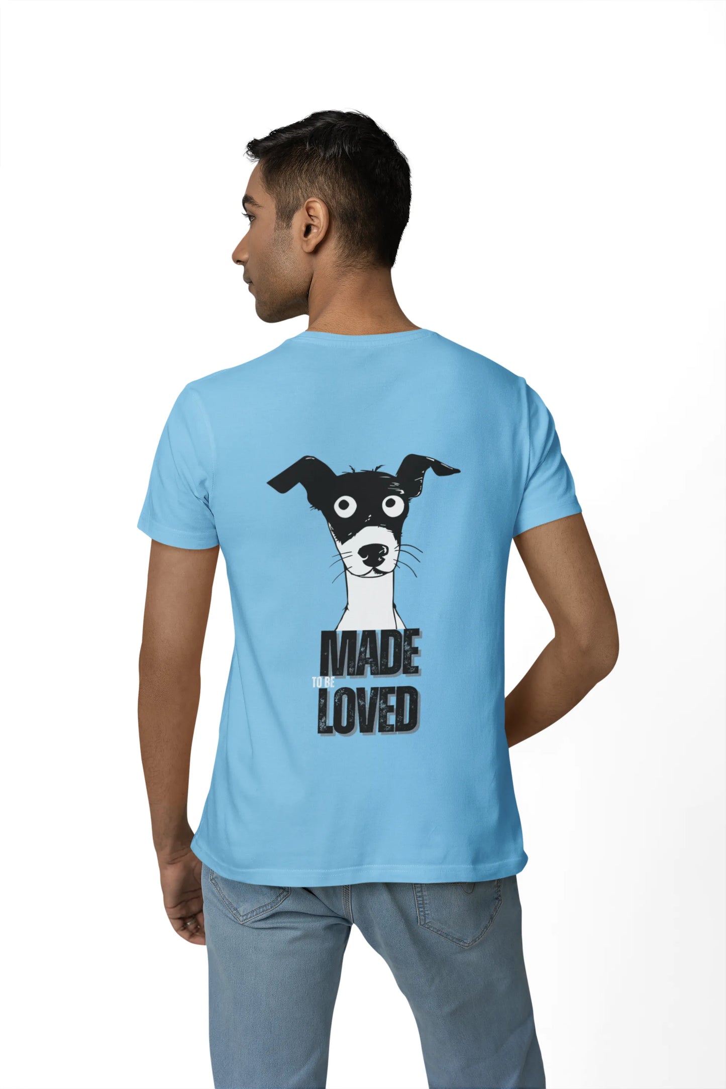Made to Be Loved – Loyal Rescue Dog T-Shirt for Men