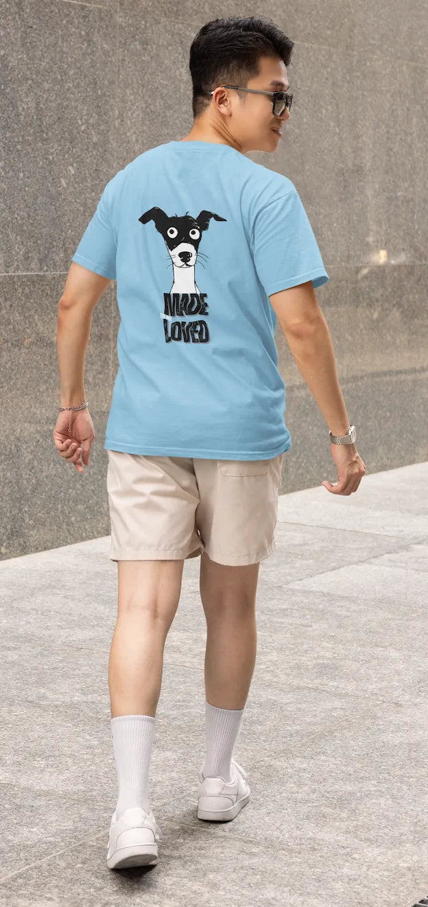 Made to Be Loved – Loyal Rescue Dog T-Shirt for Men