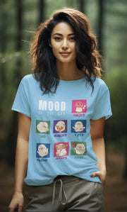 "Mood Chick Emotions T-Shirt – Cute Kawaii Cartoon Tee" | Women’s T-shirt for Animal Lovers