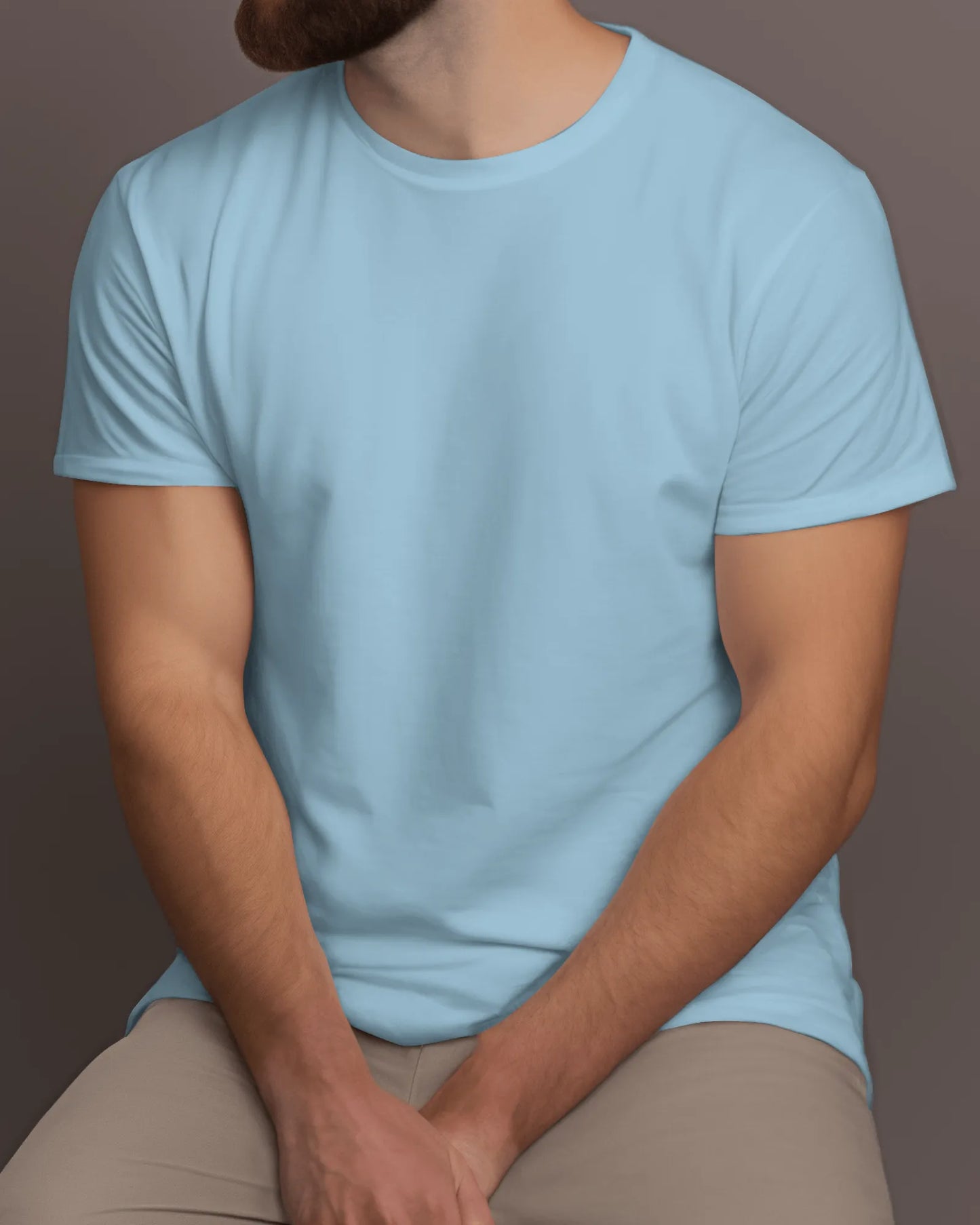 "M" - Men’s Regular Fit Solid T-shirt