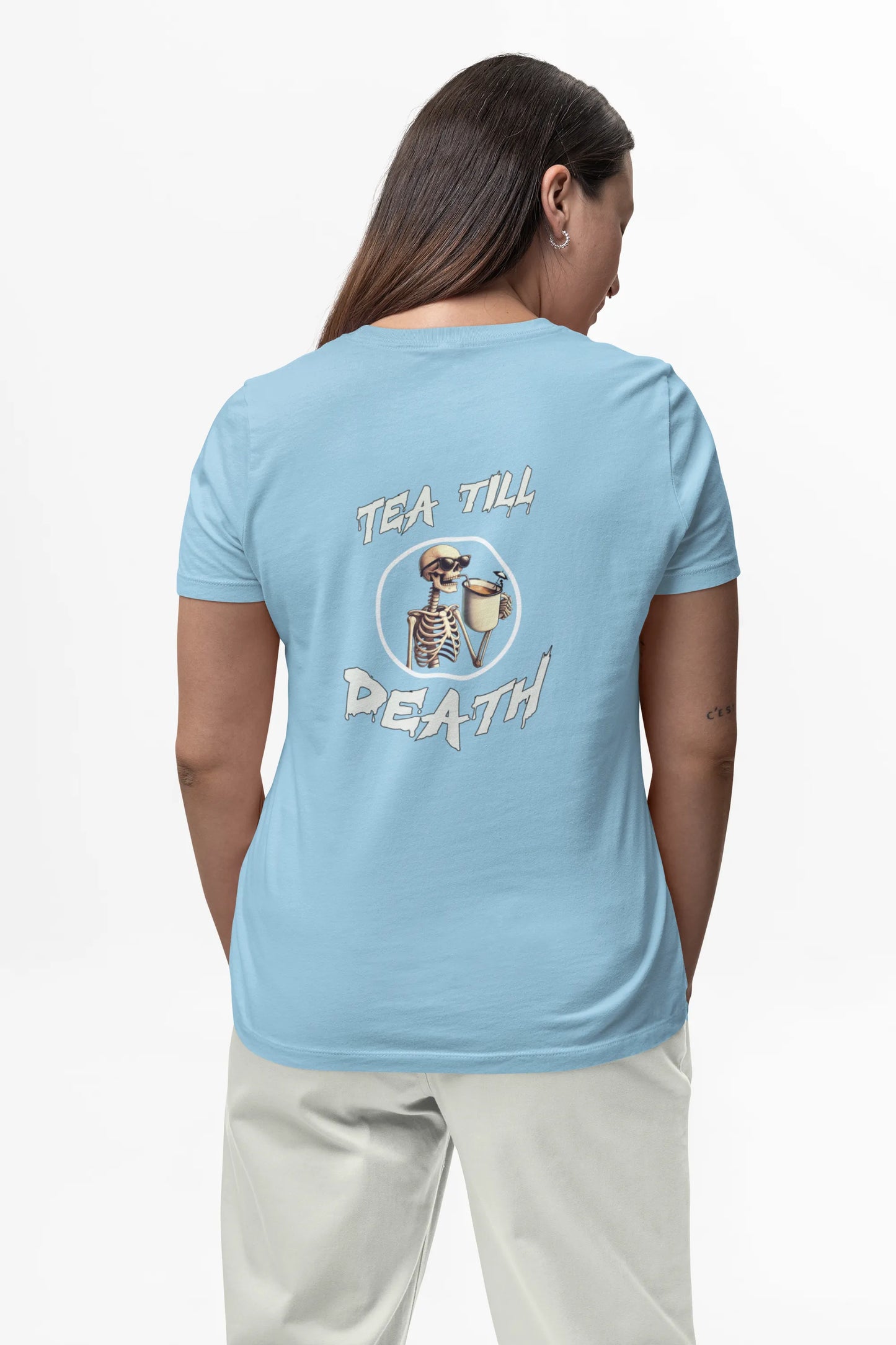 "Tea Till Death" | Women’s T-shirt for Tea Lovers