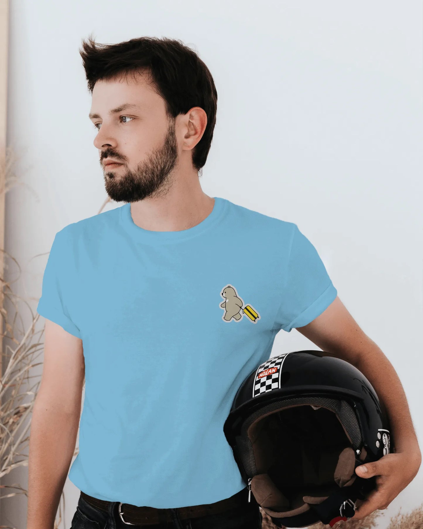 "Wander Bear – Playful Travel Bear T-Shirt for Those Who Love Adventures" | Men’s T-shirt for Animal Lovers