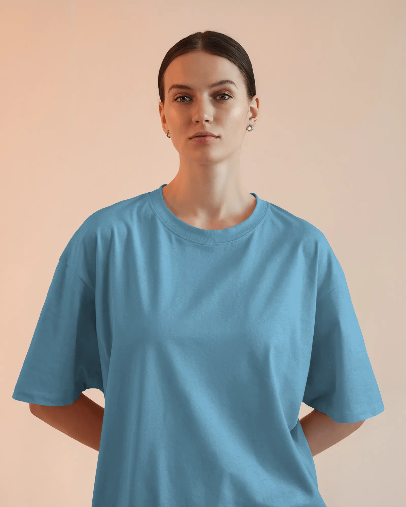 "M" - Women’s Oversize Fit Solid T-shirt