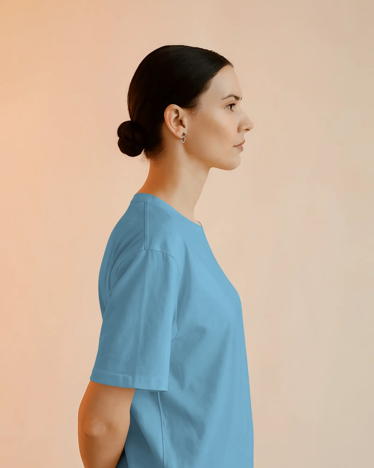 "L" - Women’s Oversize Fit Solid T-shirt