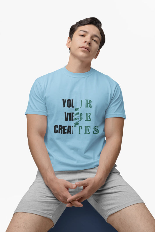 "Your Vibe Creates Your Tribe" | Men’s Motivational T-shirt