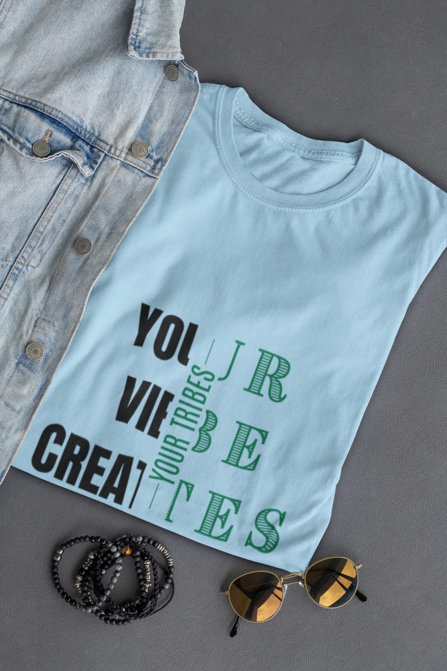 "Your Vibe Creates Your Tribe" | Men’s Motivational T-shirt