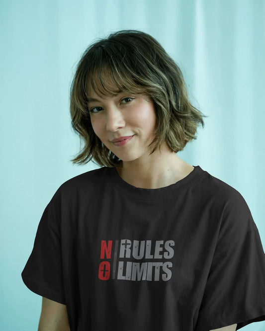 "No Rules No Limits" | Women’s Motivational T-shirt