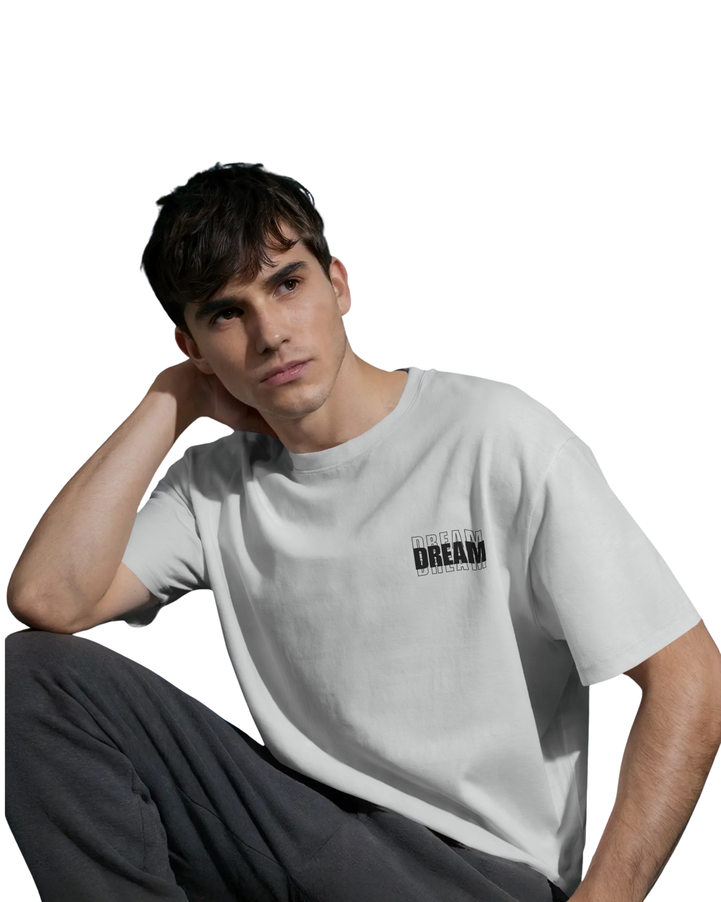 Stay True Dream Big | Men's Off-White T-shirt | Double Impact
