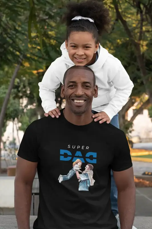 "Super Dad" Black T-Shirt – Thoughtful Father’s Day Gift