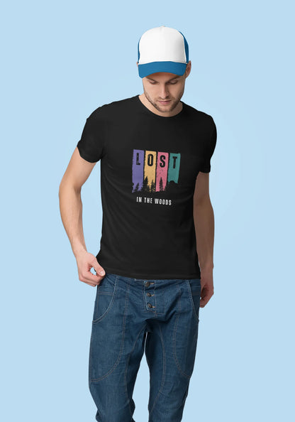 "Lost in The Woods" | Men 's T-Shirt for Travellers