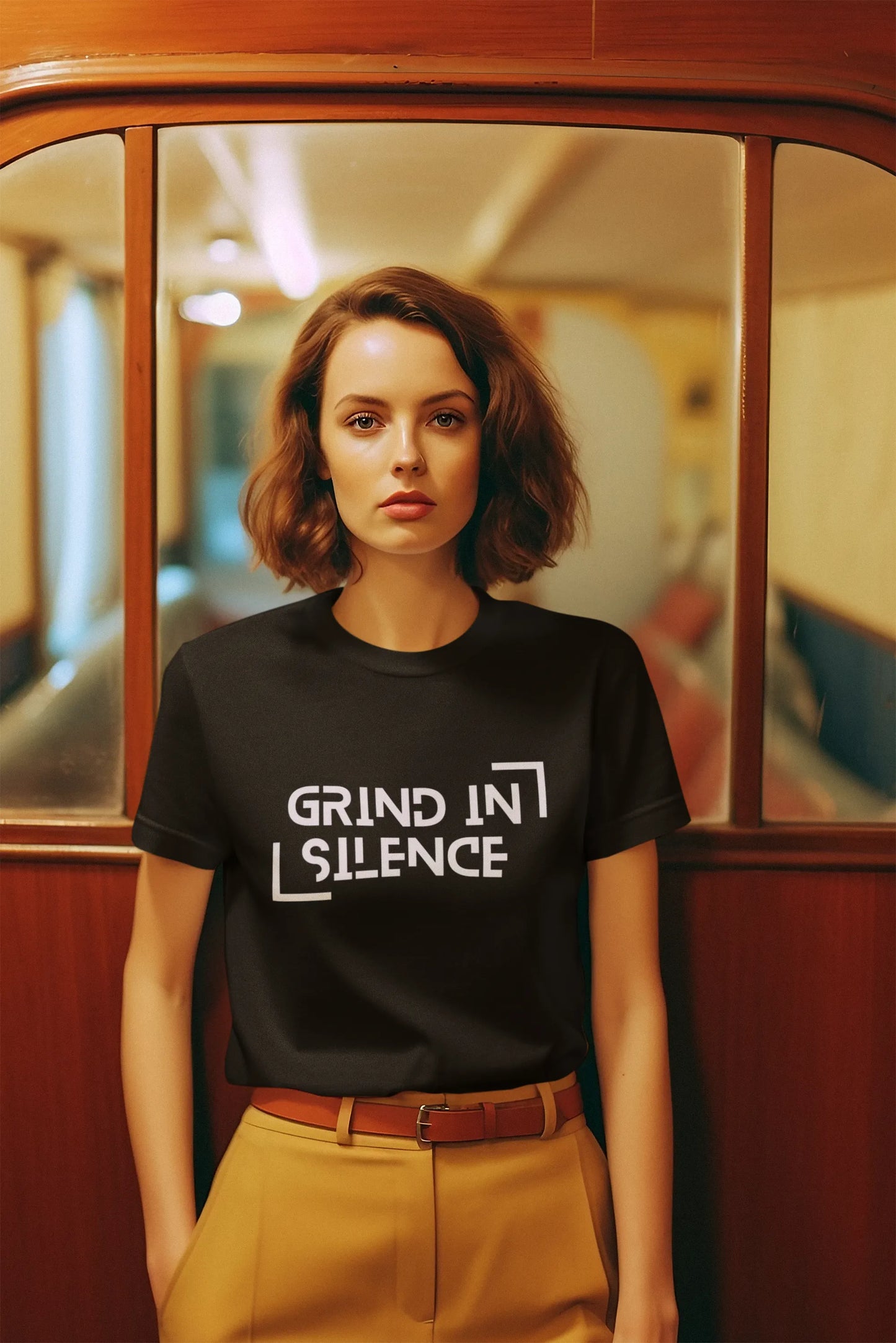 "Grind In Silence" | Women’s Motivational T-shirt