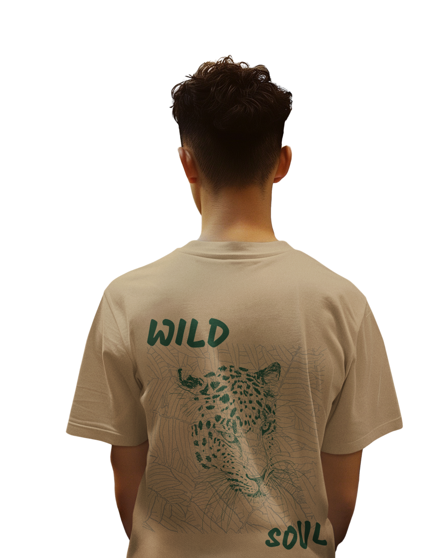 Wild Soul Jungle Spirit | Men's Beige T-shirt | Double Impact
